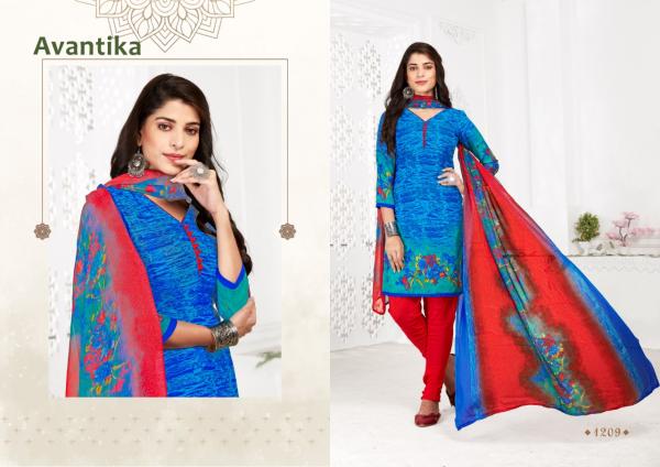 Avantika 12 Beautiful Casual Wear Crepe Dress Materials 